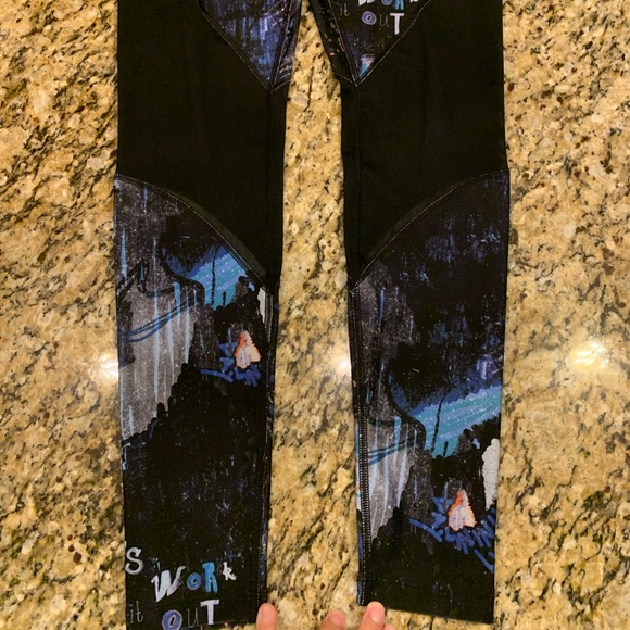 Nike Dri-Fit power victory print mesh tights leggings Medium - Picture 7 of 10